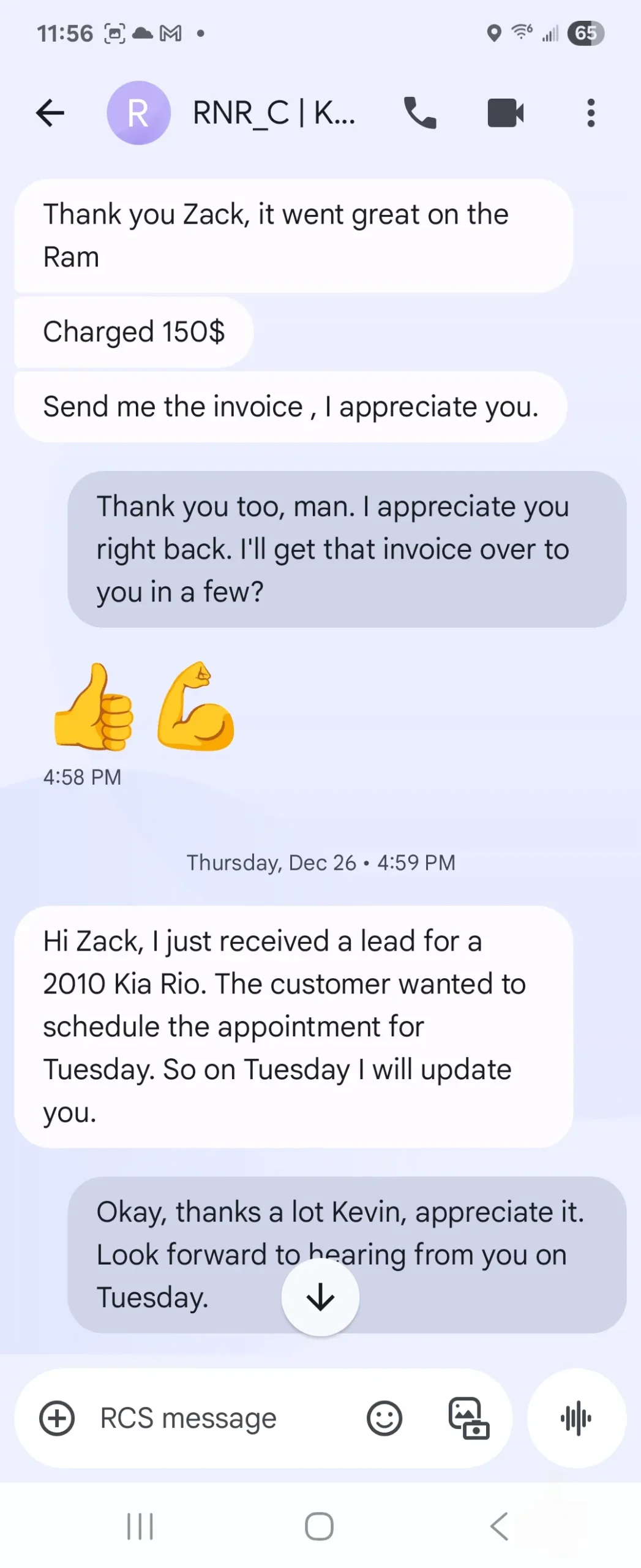 Happy Lead Generation Client - Mobile Mechanic